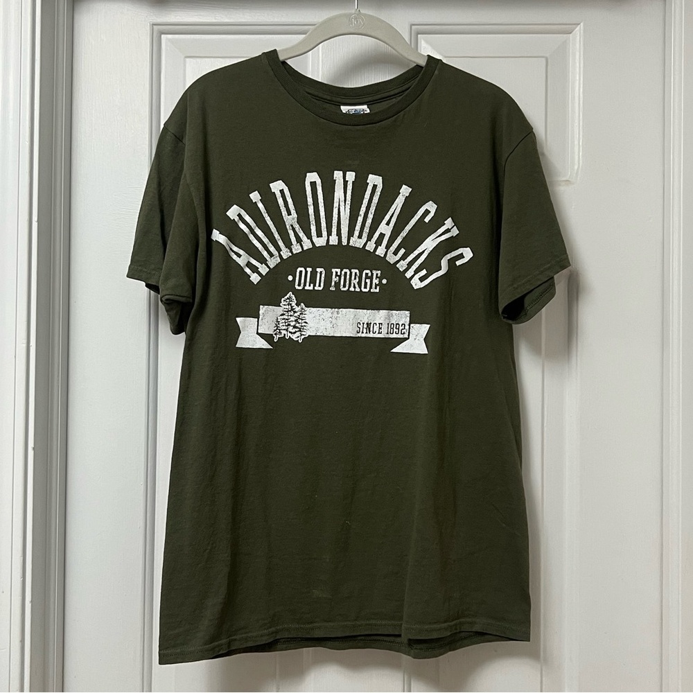 Olive Green Old Forge Adirondacks Oversized T-Shirt